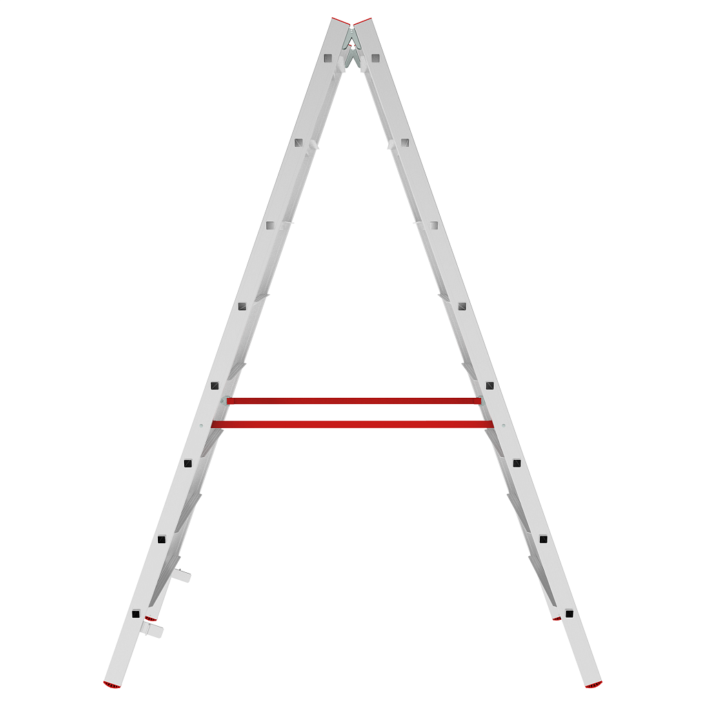 Алюминиевая стремянка со ступенями 80 мм NV 5120