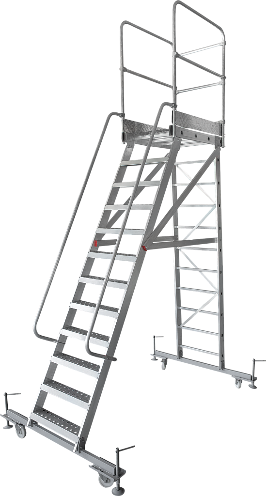 Лестница с площадкой передвижная NV 8000042