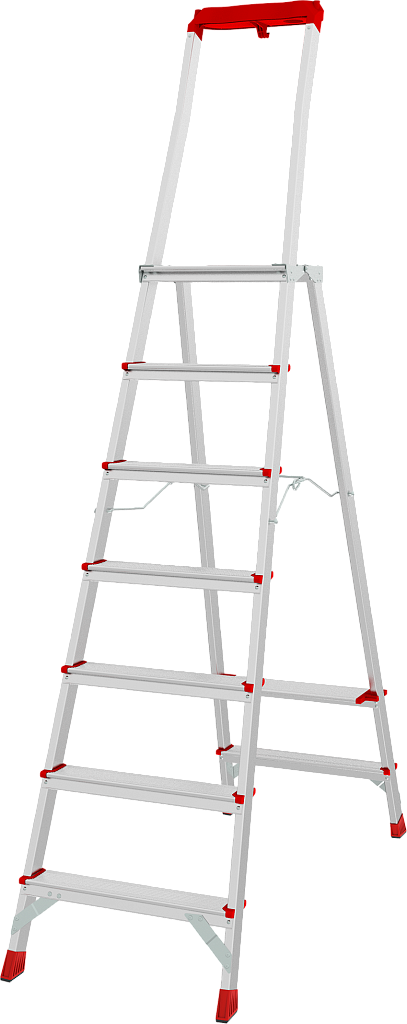 Стремянка с органайзером и ступенями 80 мм NV 3135