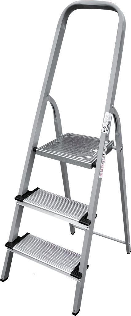 Стальная стремянка с алюминиевыми ступенями 130 мм NV 1137