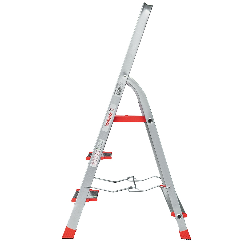 Стремянка с металлической стяжкой и ступенями 130 мм NV 3119