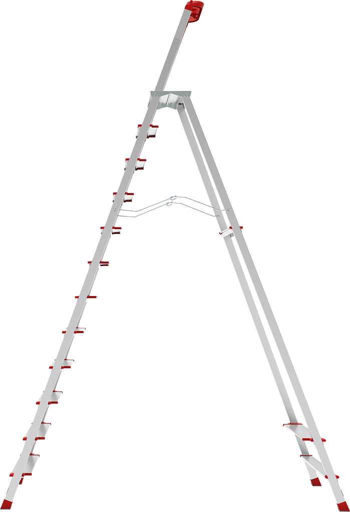 Алюминиевая стремянка с органайзером, ст. 130 мм NV 3138