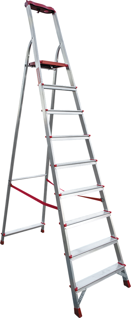 Стремянка с органайзером и ступенями 80 мм NV 3115