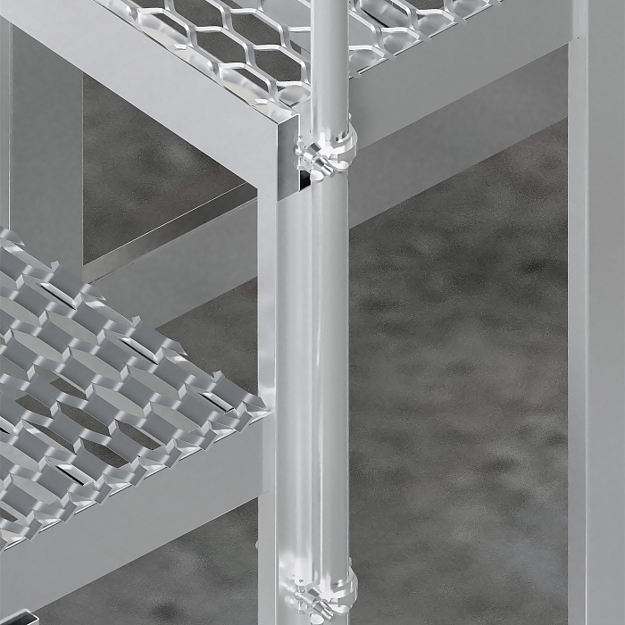 Перила-ограждения съёмные на хомутах