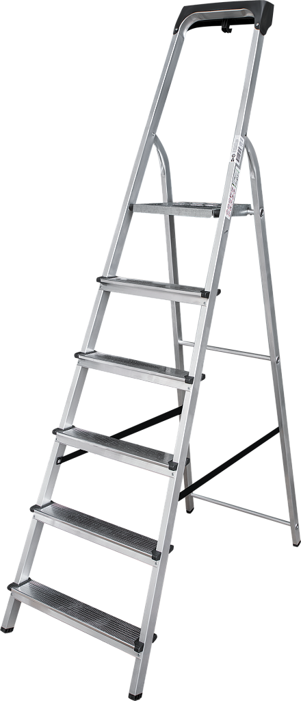 Алюминиевая стремянка с органайзером, ступени 80 мм NV 1115