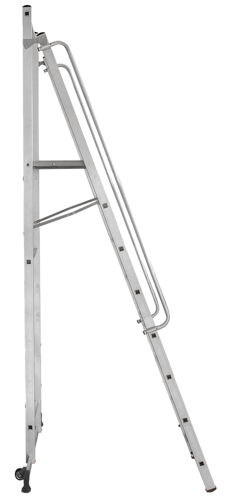 Передвижная лестница-стремянка с платформой NV 1540