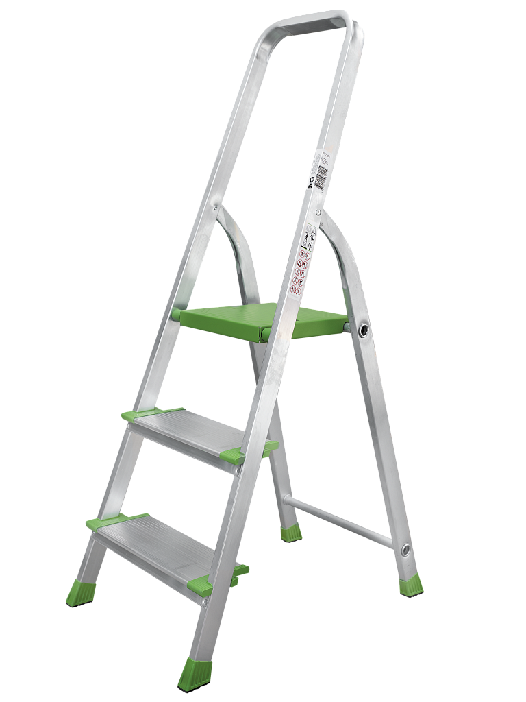 Алюминиевая стремянка со ступенями 130 мм NV 2117