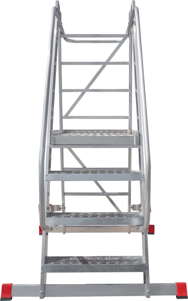 Лестница передвижная складная с площадкой NV 8000055