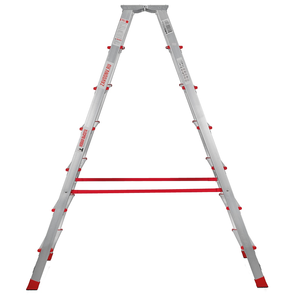 Алюминиевая стремянка со ступенями 130 мм NV 3127