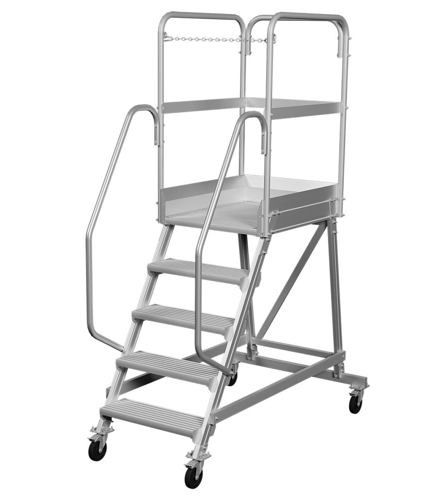 Передвижная лестница-подмости с платформой NV 5511
