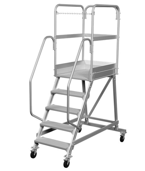 Передвижная лестница-подмости с платформой NV 5511
