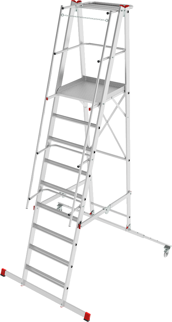 Лестница-стремянка складная с платформой NV 5540
