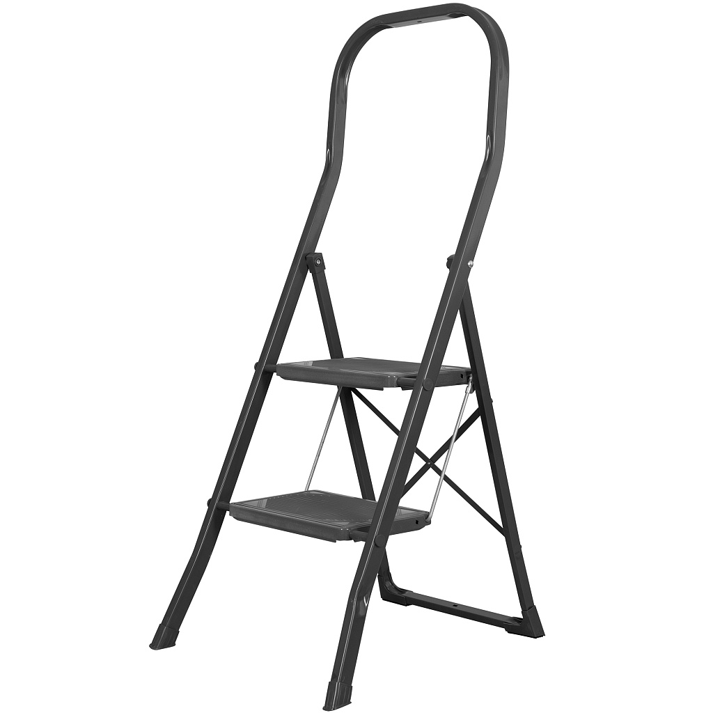 Стремянка стальная Надёжа 1159, ступени с накладками 300х200 мм, дуга 600 мм