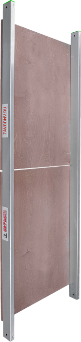 Помост устанавливается на гайки-барашки