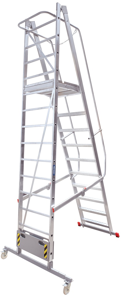 Лестница складная с платформой NV 3540