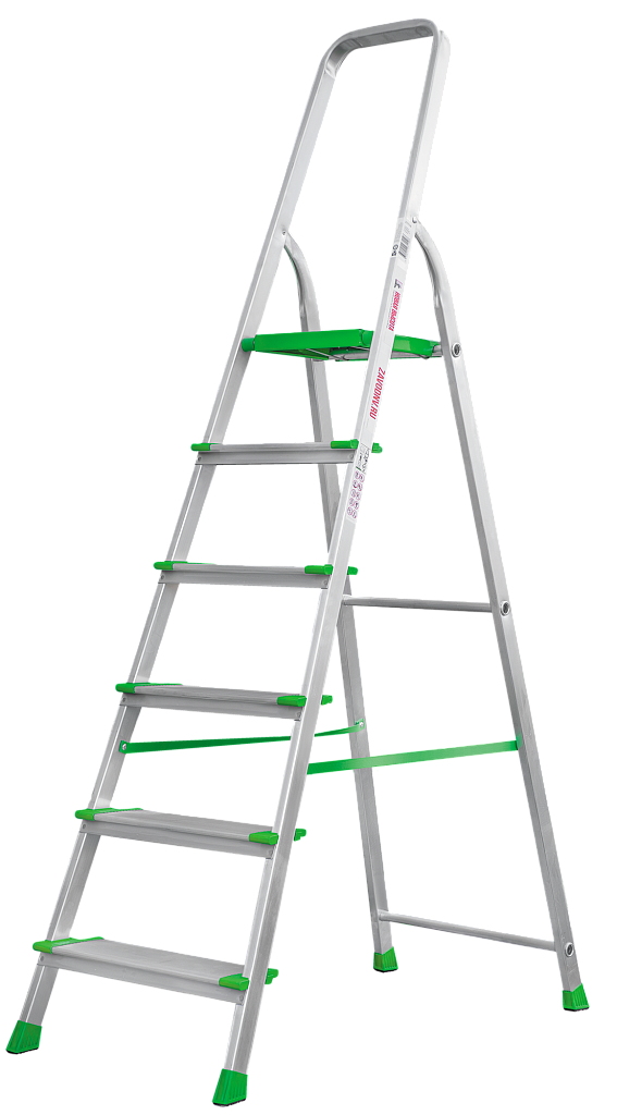 Алюминиевая стремянка со ступенями 130 мм NV 2117