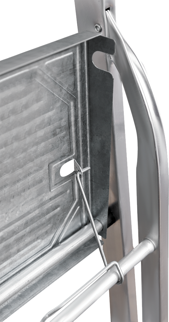 Алюминиевая стремянка с органайзером, ступени 80 мм NV 1115