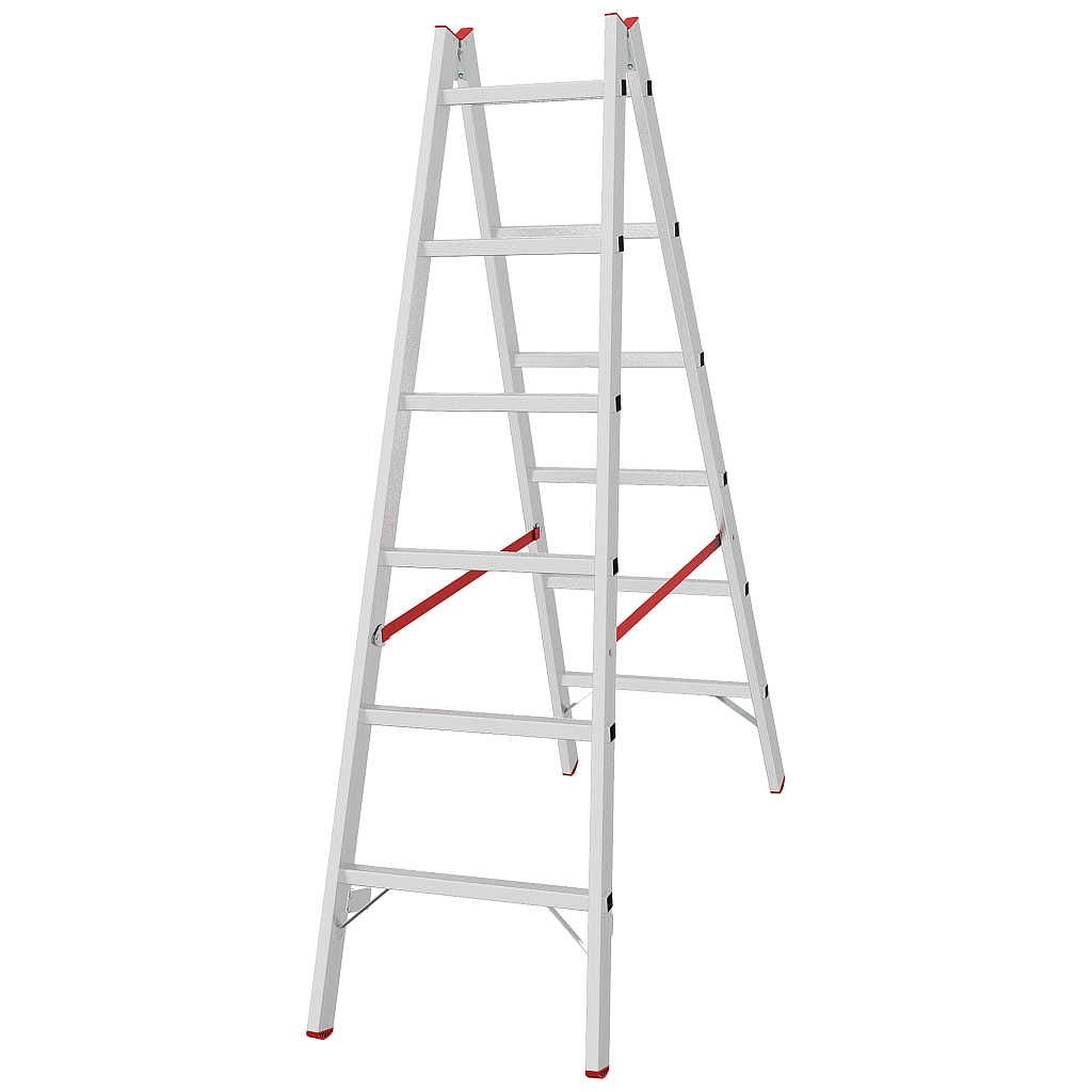 Алюминиевая стремянка со ступенями 30 мм NV 5123