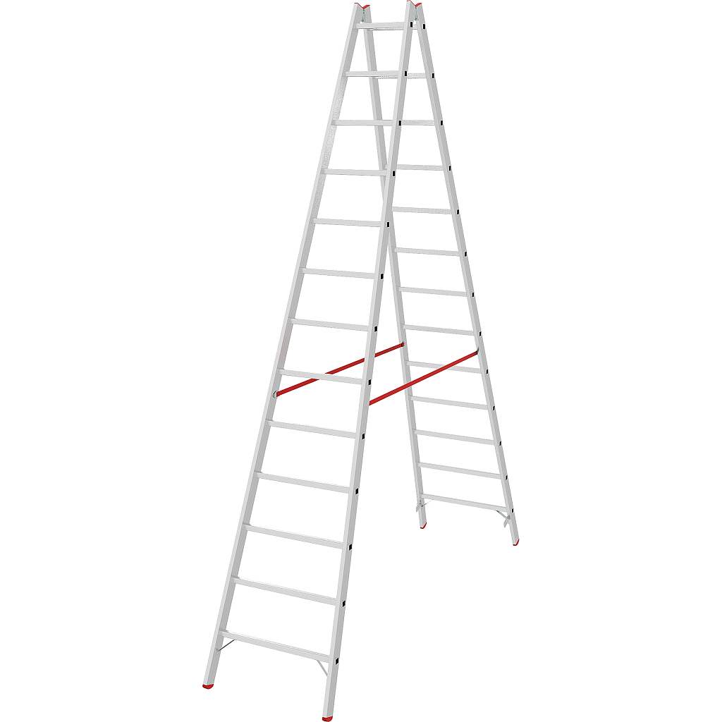 Алюминиевая стремянка со ступенями 30 мм NV 5123