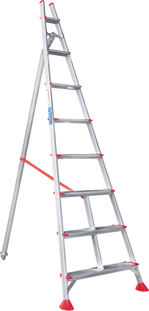 Садовая стремянка, ступени 130 мм, телескопический упор NV 3197 