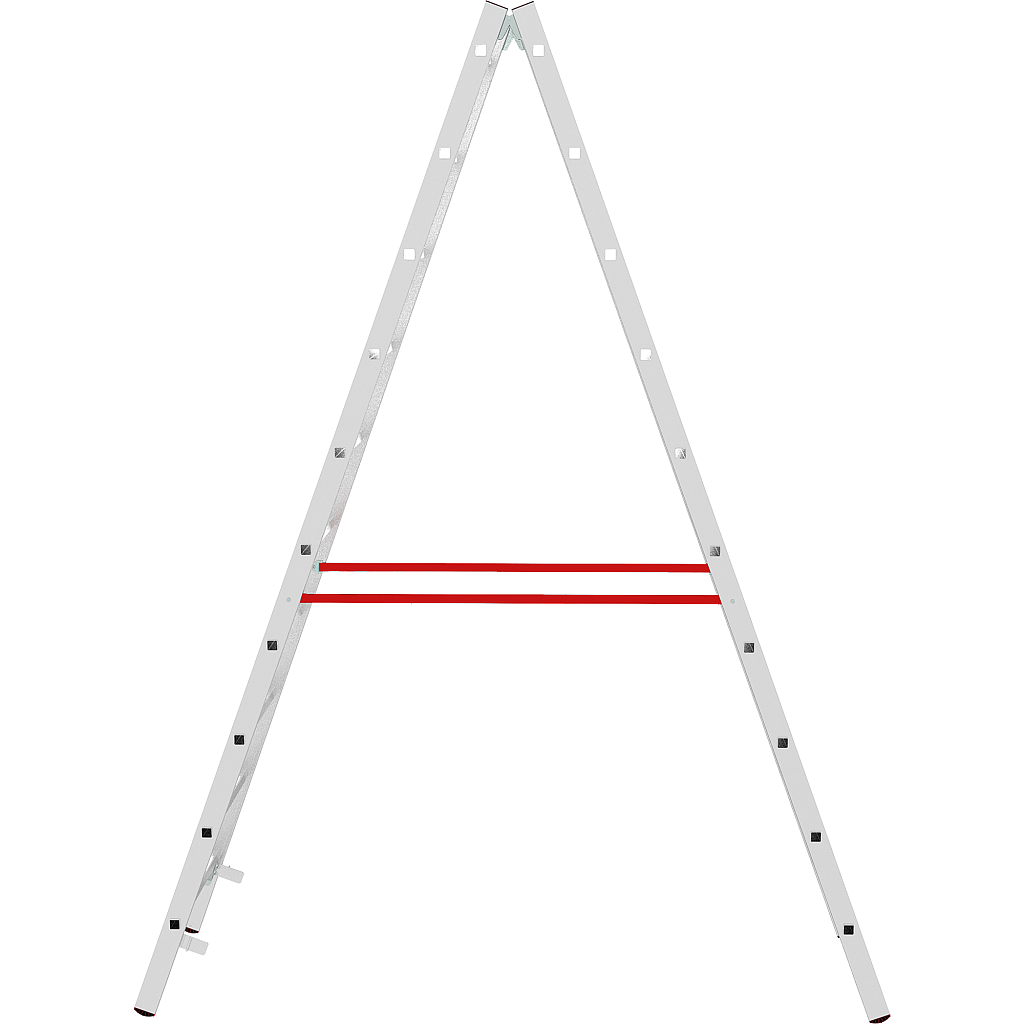 Алюминиевая стремянка со ступенями 30 мм NV 5123