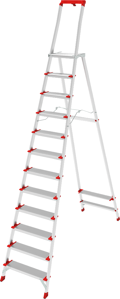 Алюминиевая стремянка с органайзером, ст. 130 мм NV 3138