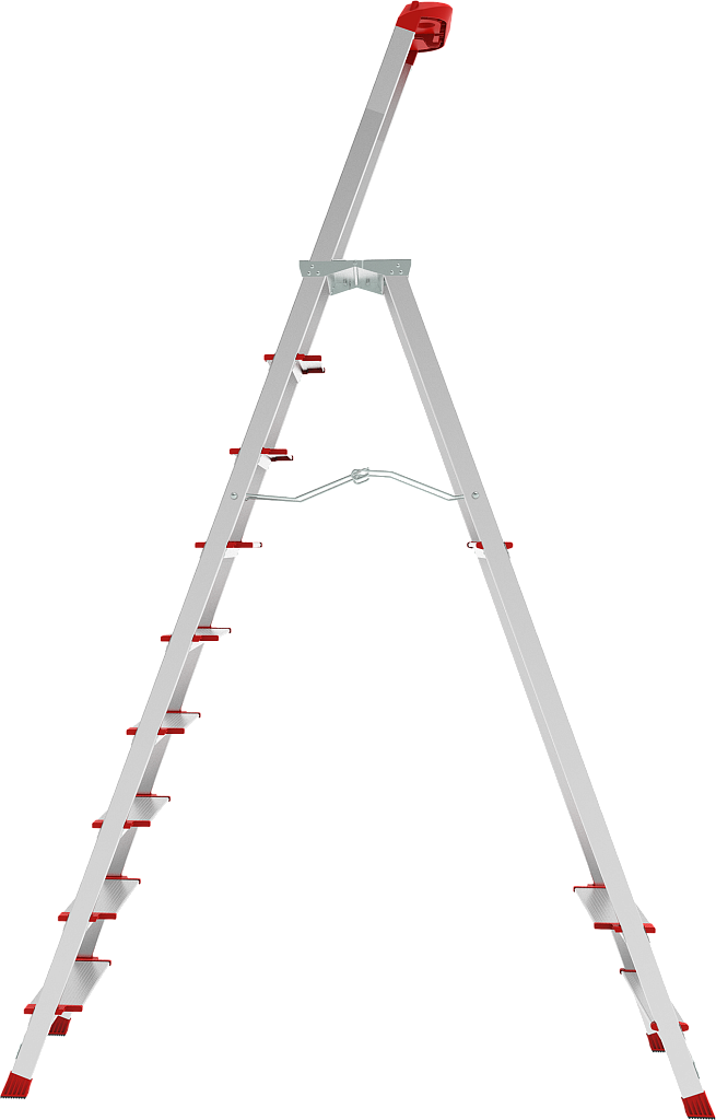 Алюминиевая стремянка с органайзером, ст. 130 мм NV 3138