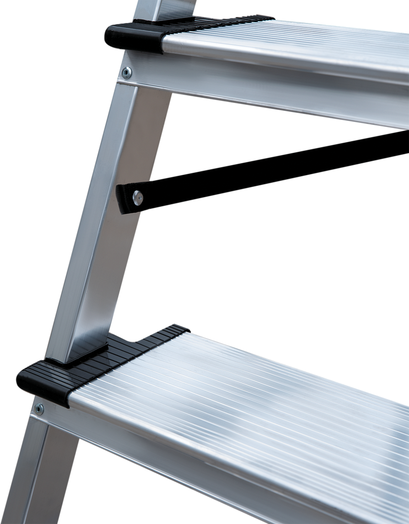 Алюминиевая стремянка со ступенями 130 мм NV 1117