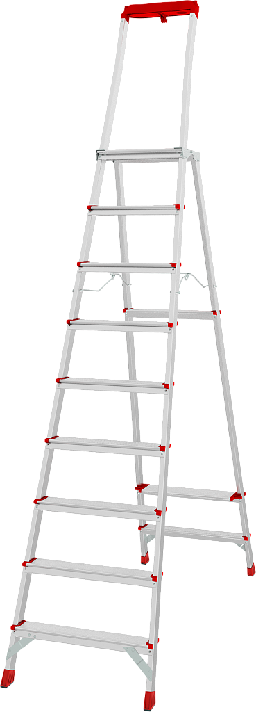 Стремянка с органайзером и ступенями 80 мм NV 3135
