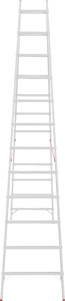 Алюминиевая стремянка со ступенями 30 мм NV 5123