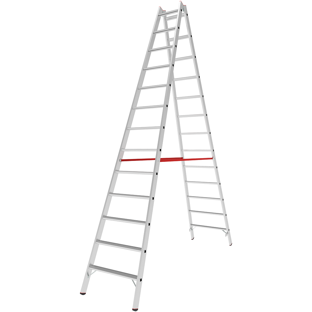 Алюминиевая стремянка со ступенями 80 мм NV 5120