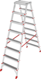 Anodised double-sided professional stepladder with 350×260 mm platform NV3121A sku 3121208A