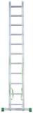 Two-section aluminium multipurpose ladder NV2220 sku 2220211