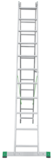 Two-section aluminium multipurpose ladder NV2220 sku 2220211