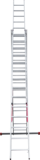 Three-section aluminum professional multipurpose ladder NV3230 sku 3230314