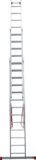 Индустриальная алюминиевая трехсекционная лестница NV5230 артикул 5230313
