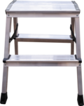 Aluminum double-sided stepladder with 350×260 mm platform NV2120 sku 2120202
