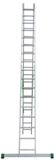 Two-section aluminium multipurpose ladder NV2220 sku 2220217