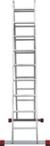 Aluminum two-section professional hinged rung ladder NV3310 sku 3310209