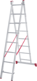 Two-section aluminium multipurpose ladder NV2220 sku 2220208