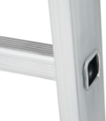 Single-section aluminium leaning ladder NV1210 sku 1210113