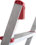 Aluminum single-section professional leaning ladder with 80 mm steps NV 3211 sku 3211108