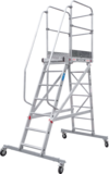 Industrial mobile scaffold ladder with platform NV5510