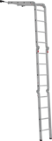 Лестница-трансформер алюминиевая с одной траверсой, ширина 340 мм NV1329 артикул 1329404