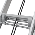 Индустриальная двухсекционная выдвижная тросовая лестница NV 5240
