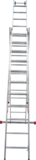 Three-section aluminum industrial multipurpose ladder NV5230 sku 5230311
