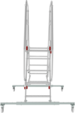 Industrial mobile double-sided scaffold ladder with platform NV5520 sku 5520205