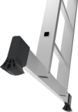 Aluminum multipurpose hinged ladder 340 mm width with platform NV 1330