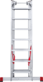 Three-section aluminum industrial multipurpose ladder NV5230 sku 5230307