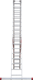 Three-section aluminum industrial multipurpose ladder NV5230 sku 5230317